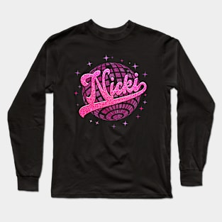 Personalized Name Nicki I Love Nicki Vintage Long Sleeve T-Shirt